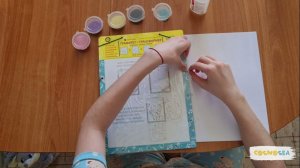 Рисуем фламинго песком