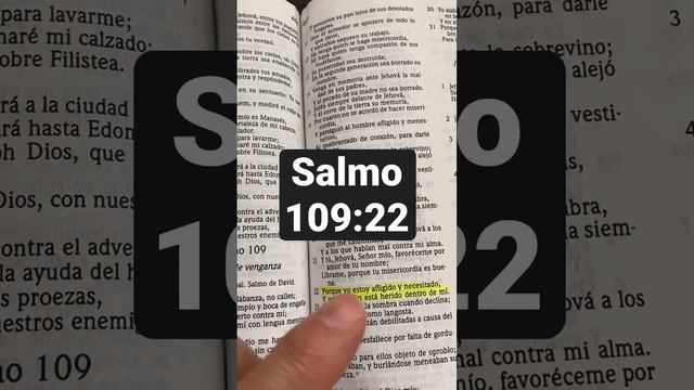 Mi corazón está herido.￼ Salmo 109:22