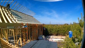 Строительство каркасного Барн хауса  утепление кровли