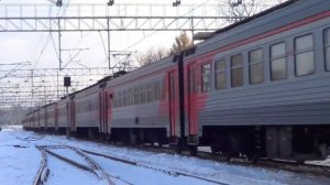 Электропоезд ЭТ2М-143, станция Сходня