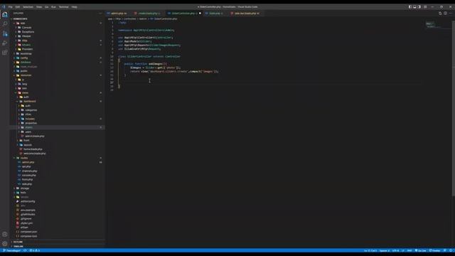 15 -Complete Real Estate Web Application using PHP with Laravel: Upload multiple photos Sliders CRU