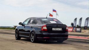 Шкода Октавия на полном приводе. +К04+лаунч. 1 этап соревнований