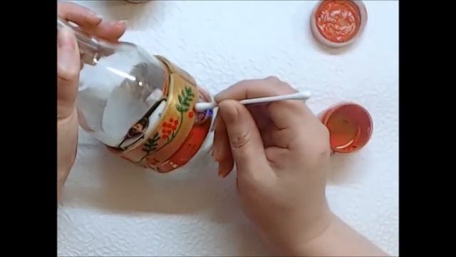 Роспись браслета под хохлому Painting a bracelet under Khokhloma смотреть онлайн