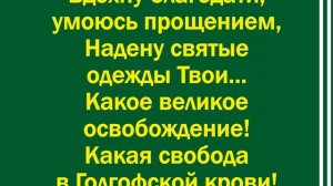 И снова, как хлеб, Твою милость вкушаю – минус