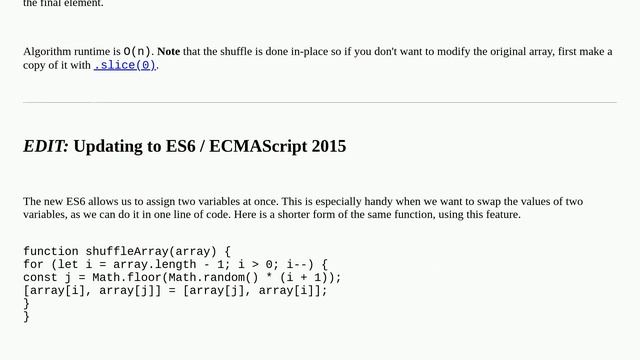 How to randomize (shuffle) a JavaScript array? смотреть онлайн
