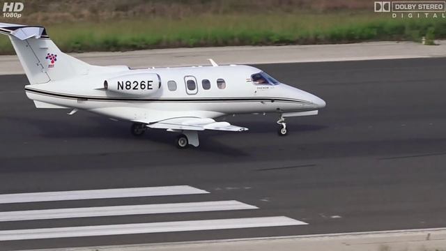 Embraer, EMB-500 Phenom 100 (E50P) N826E TAKEOFF at Airport Corfu, CFU [FULL HD] смотреть онлайн
