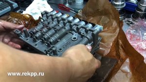 Установка нового гидроблока АКПП A6LF2 Хёндай Санта Фе