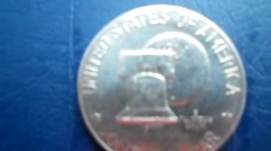 Обзор монеты номиналом 1 доллар США 1976 года.