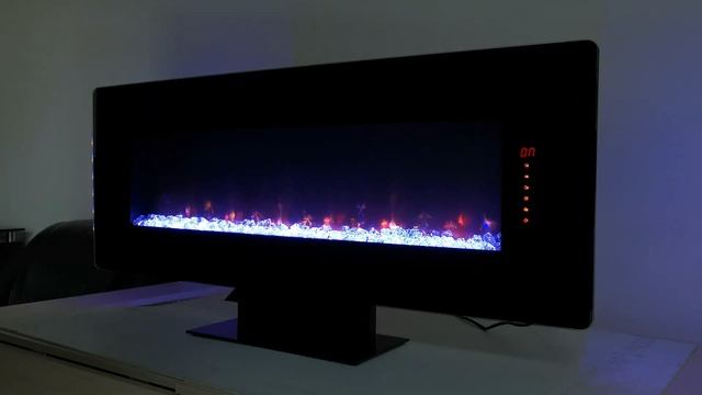 Обзор Напольный/Настенный электрический очаг Relax 48 GLX с Акриловыми Кристаллами смотреть онлайн