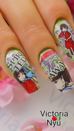 #spiritedaway #anime #nails #nailart #stamping #naildesign #дизайнногтей #стемпинг #ногти #uprettego