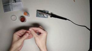 Preparing the soldering iron for use. / Подготовка паяльника к работе.