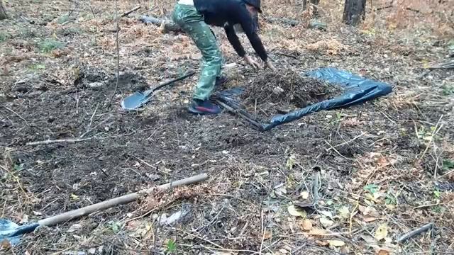 Жизнь в одиночку / подземное убежище в диком лесу почти готово / кустарное ремесло.