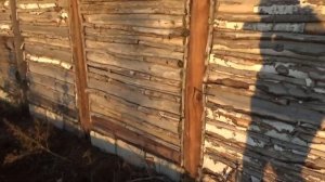 Оббиваем сарай рубероидом .
