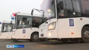 Они отправятся на разные маршруты: новые автобусы в Ярославле