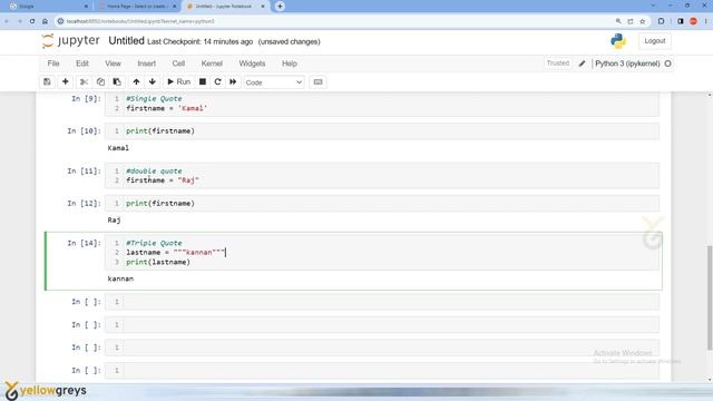 Python | Master Python Variables & String Manipulation | Beginner's Guide | Tamil | Yellowgreys