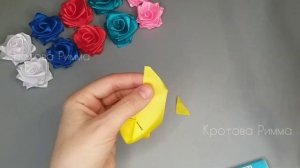 РОЗА ЗА 1 МИНУТУ, МК ? DIY One Minute Rose, Цветы из лент своими руками, как сделать розы из лент ?