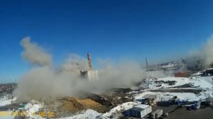 Дзержинск демонтаж трубы Игумновской ТЭЦ