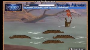 Disney games for Kids The Lion King 2 Simba's Pride Crocodile Adventure
