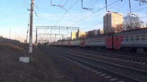 Электропоезд ЭД4М-0038 сообщением Черусти - Москва