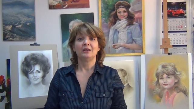 Уроки ПОРТРЕТА  бесплатно. ПОРТРЕТ.СУХАЯ КИСТЬ. ПАСТЕЛЬ.МАСЛО