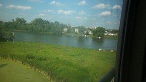 Станции Пенза-1 и Пенза-2 из окна скорого фирменного поезда