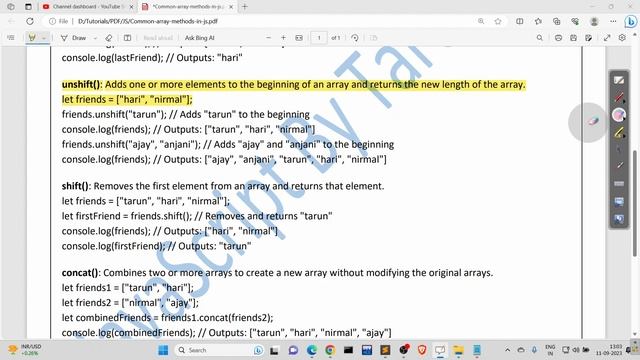 JavaScript Array Manipulation: push, pop, unshift, shift Explained