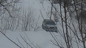 Опель фронтера по снегу