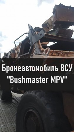 Бронеавтомобиль ВСУ - "Bushmaster MPV"       #Трофеи #Москва #СВО #Война