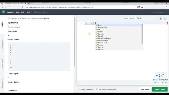Learn How to Solve Hacker Rank  Competitive Prog Linux Shell Bash Script  #004 Looping with Numbers