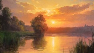 Внимая золоту небес. Художник Роман Божков.