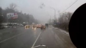 Идиот самоубийца,подрезает фуру на щелковском шоссе