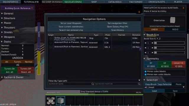 Starmade Shipyard 30 - Strike Craft Turrets смотреть онлайн