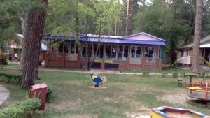 Самарская область,Шигонский район,турбаза Заря,фонтан перед столовой