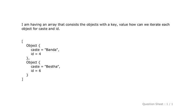 jQuery : Iterating Array of Objects in javascript
