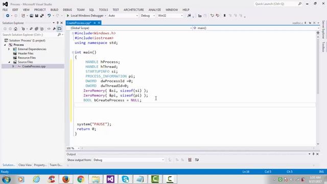9.CreateProcess Function - Windows System Programming in C/C++ смотреть онлайн