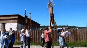 Крестный ход к восстанавливаемому храму 6 июля 2017 г. в д.Лыловщина