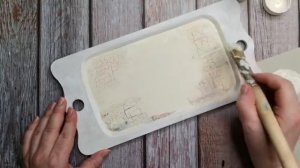 Мастер-класс. Поднос с одношаговым кракелюром. Как сделать цветной кракелюр