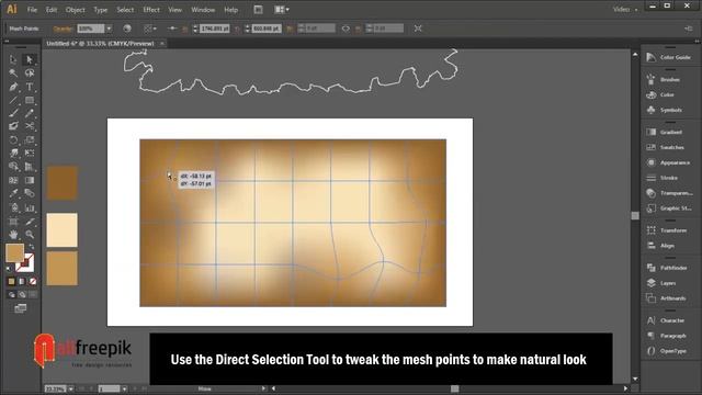 How to Create Old Torn Paper Background Tutorial in Illustrator смотреть онлайн