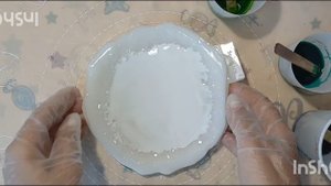 Заливка Подстаканника с кристалическим краем
