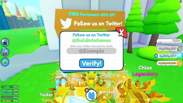 How To *VERIFY TWITTER ACCOUNT* In Roblox Pet Simulator X To Get TWITTER REWARDS!
