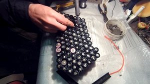 Сборка, пайка  безопасного литий ионного аккумулятора для электро велосипеда  48 вольт 13s 8p