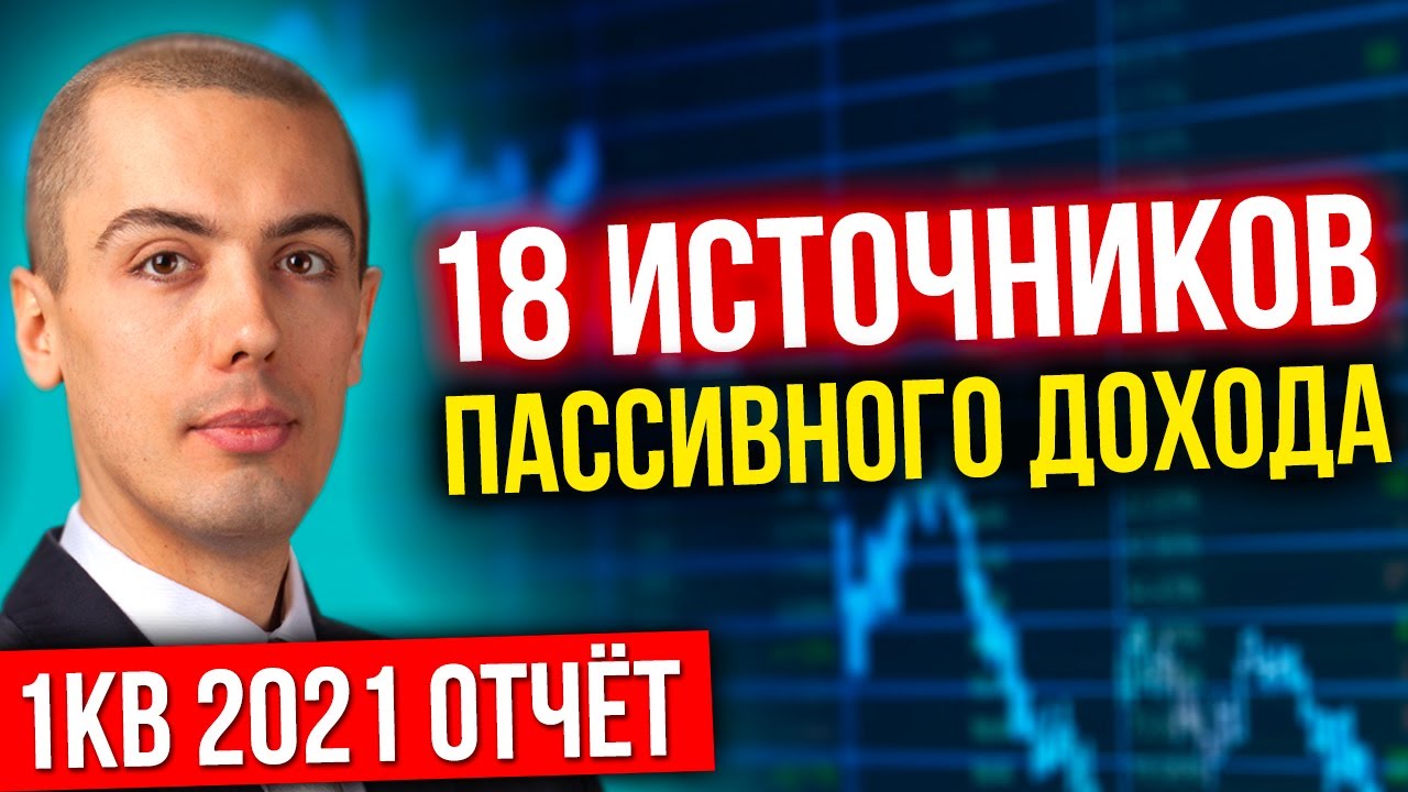 18 источников пассивного дохода - Отчет 1кв 2021 - Куда инвестировал Николай Мрочковский? (16+)