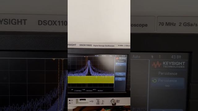 FM Modulation spectrum with DDS AD9850 + STM32F103VET6, part 1