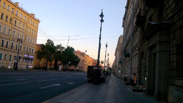 Санкт-Петербург.Невский Проспект Ранним Утром (Часть 4) смотреть онлайн