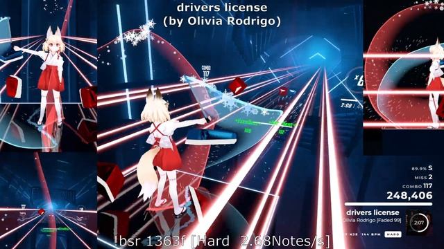 [Beat Saber]"drivers license" (by Olivia Rodrigo)[Hard] / MODs Testplay for UPDATE 1.19.0 смотреть онлайн