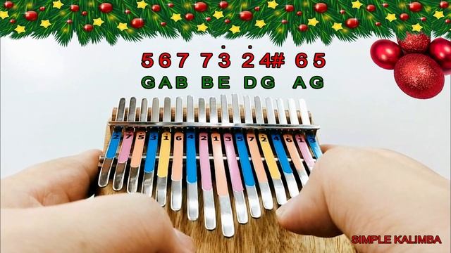 White Christmas •Kalimba with Easy Tab•