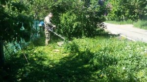 Как косить триммером траву