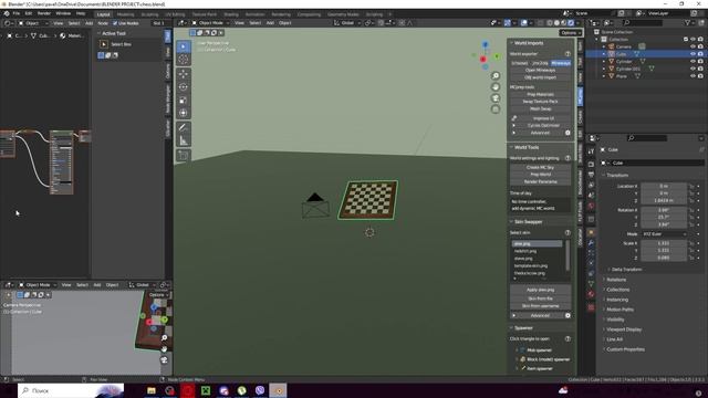 Таймлапс процесса создания 3D-модели доски для шашек [Blender] смотреть онлайн
