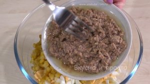 Салат с тунцом / Быстро и очень вкусно!