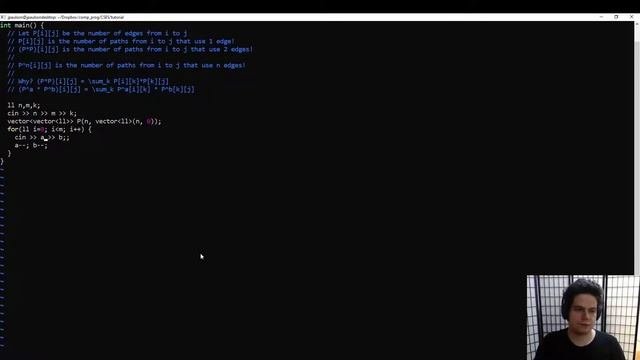 Competitive Programming Guide - Math #12 - Adjacency Matrix Exponentiation